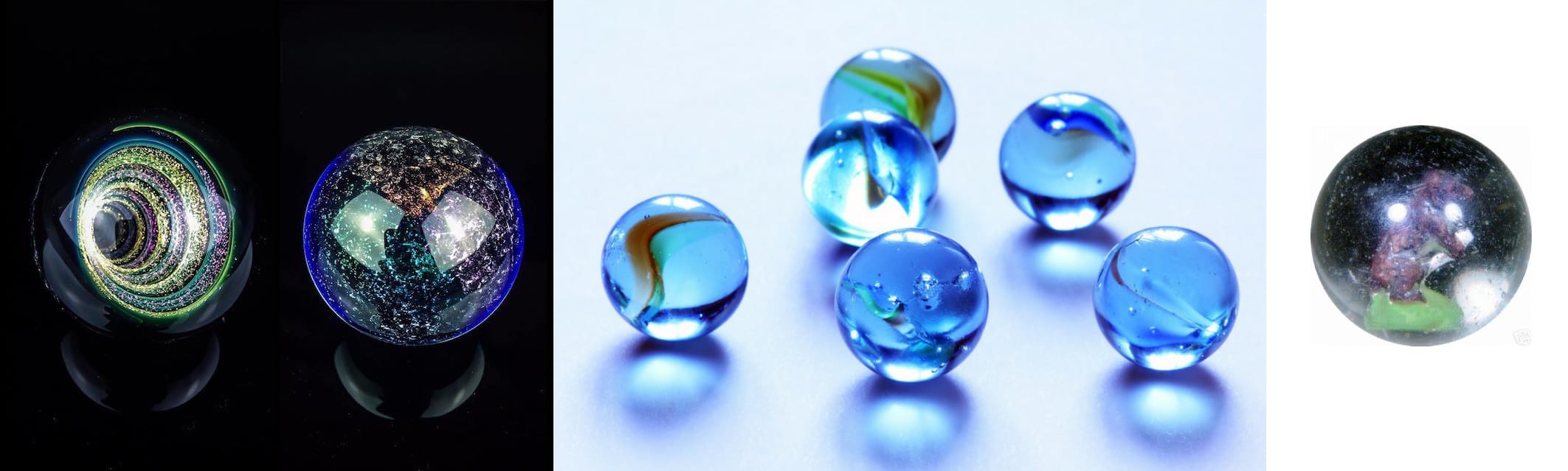 Image of marbles of various colors.